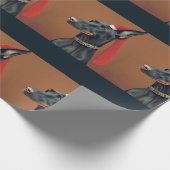 Doberman Pinscher Christmas Wrapping Paper Geschenkpapier (Ecke)