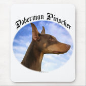 Doberman Pinscher Clouds Mousepad (Vorne)