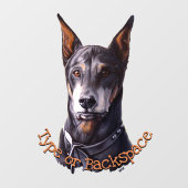 Doberman Pinscher Decal Dog Art Window Clubs Fensteraufkleber (Blatt)