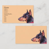 Doberman Pinscher Dog Animal Visitenkarte (Vorne/Hinten)