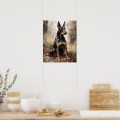 Doberman Pinscher Dog Art Print Poster (Küche)
