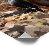 Doberman Pinscher Dog Art Print Poster (Ecke)