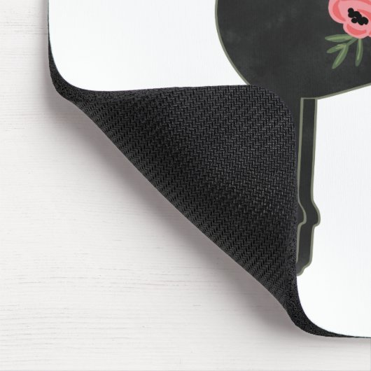 Doberman Pinscher Dog Breed Boho Silhouette Mousepad (Ecke)