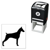 Doberman Pinscher Dog Breed Silhouette Permastempel (Beispiel)