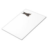 Doberman Pinscher Dog Cartoon Notizblock (angewinkelt)