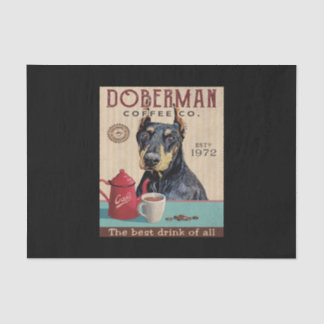 Doberman Pinscher Dog Coffee Seidenpapier