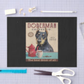 Doberman Pinscher Dog Coffee Seidenpapier (Handwerk)