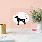 Doberman Pinscher Dog - Halloween Moon Silhouette Acrylschild (Hochzeit)