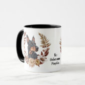 Doberman Pinscher Dog Herbstkranz Tasse (Vorderseite Links)