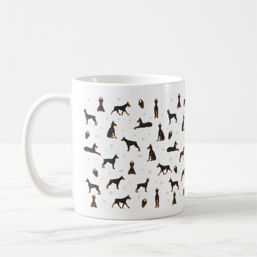 Doberman Pinscher dog Kaffeetasse (Links)