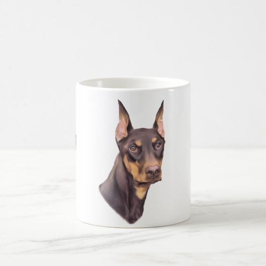 Doberman Pinscher Dog Kaffeetasse (Mittel)