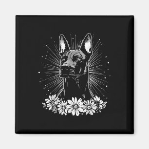 Doberman Pinscher Dog Lover Retro Style Tattoo _1 Magnet