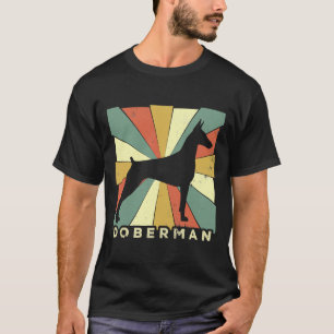 Doberman Pinscher Dog Lover Retro Vintag T-Shirt