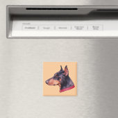 Doberman Pinscher Dog Magnet (In Situ (Geschirrspüler))