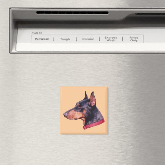 Doberman Pinscher Dog Magnet (In Situ (Geschirrspüler))