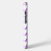 Doberman Pinscher Dog Pink Silhouette Mono White Case-Mate iPhone Hülle (Rückseite / Links)