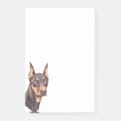 Doberman Pinscher Dog Post-it Klebezettel (Vorderseite)
