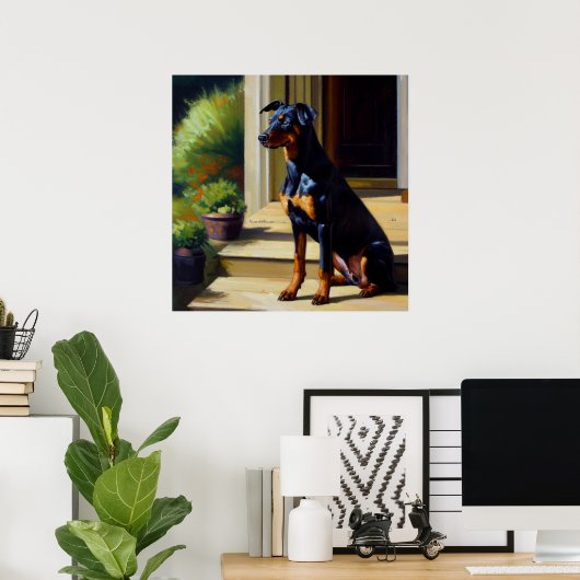 Doberman Pinscher Dog Poster (Heimbüro)