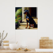 Doberman Pinscher Dog Poster (Küche)
