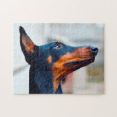 Doberman Pinscher Dog. Puzzle (Horizontal)