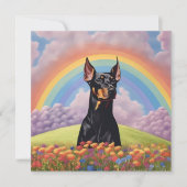 Doberman Pinscher Dog Rainbow Bridge Individuelle (Vorderseite)