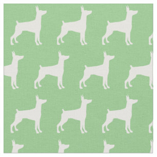 Doberman Pinscher Dog Silhouette Dobermann Sage Gr Stoff