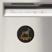 Doberman Pinscher Dog Silhouette Fun Halloween Magnet (In Situ (Geschirrspüler))