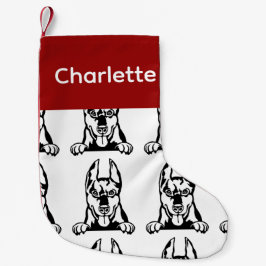 Doberman Pinscher dog socks Maßgeschneiderte Hunde Kleiner Weihnachtsstrumpf