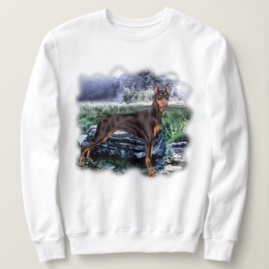 Doberman Pinscher Dog Sweatshirt (Design vorne)