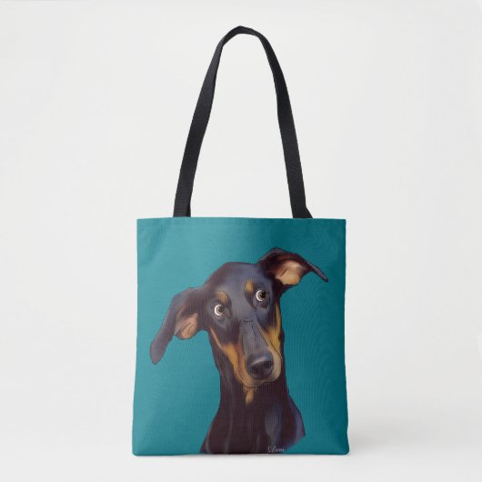 Doberman Pinscher Dog Tasche (Vorderseite)