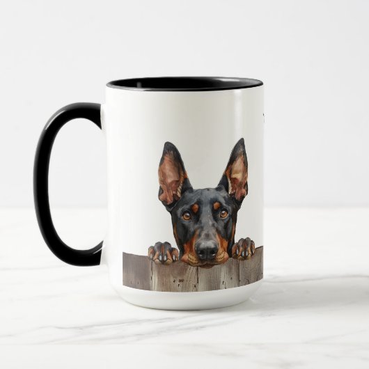 Doberman Pinscher Dog Tasse (Links)