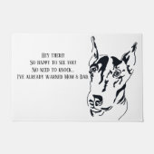 Doberman Pinscher Door Mat Fußmatte (Vorderseite)