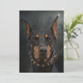 Doberman Pinscher Einladung (Stehend Vorderseite)