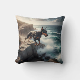 Doberman Pinscher Elegant Throw Pillow Kissen
