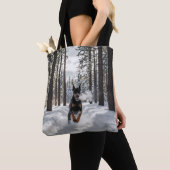 Doberman Pinscher Elegant Tote Bag Tasche (Von Nahem)