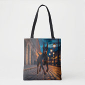 Doberman Pinscher Elegant Tote Bag Tasche (Vorderseite)