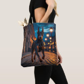 Doberman Pinscher Elegant Tote Bag Tasche (Von Nahem)