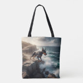 Doberman Pinscher Elegant Tote Bag Tasche (Rückseite)