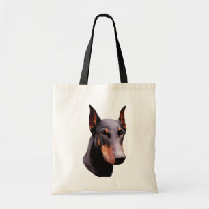 Doberman Pinscher Face Dog Tote Bag Tragetasche