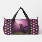 Doberman Pinscher Fantasy Moon Personalisiert Duffle Bag (Vorderseite)
