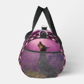 Doberman Pinscher Fantasy Moon Personalisiert Duffle Bag (Rechts)