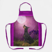 Doberman Pinscher Fantasy Moon Personalisiert Schürze (Vorderseite)