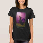 Doberman Pinscher Fantasy Orchids Dog Art T-Shirt (Vorderseite)
