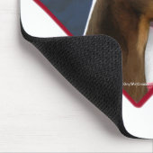 Doberman Pinscher Flag 2 Mousepad (Ecke)