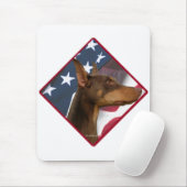 Doberman Pinscher Flag 2 Mousepad (Mit Mouse)