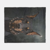 Doberman Pinscher Fleecedecke (Vorderseite (Horizontal))