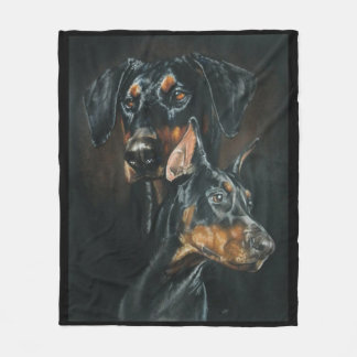 Doberman Pinscher Fleecedecke