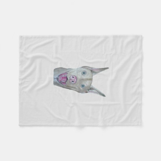 Doberman Pinscher Fleecedecke (Vorderseite (Horizontal))