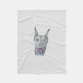 Doberman Pinscher Fleecedecke (Vorderseite)