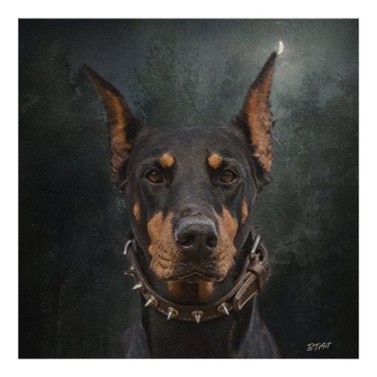 Doberman Pinscher Fotodruck (Vorne)
